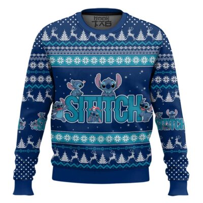 Hooktab Just Stitch Lilo And Stitch Ugly Christmas Sweater
