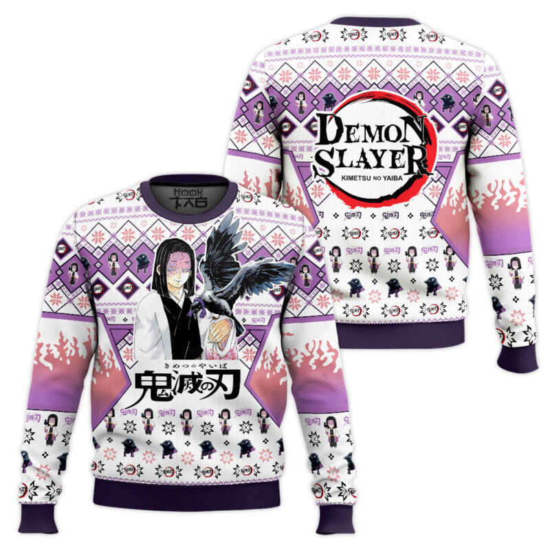 Hooktab Kagaya Ubuyashiki Ugly Christmas Sweater Hooktab Kagaya Ubuyashiki Ugly Christmas Sweater