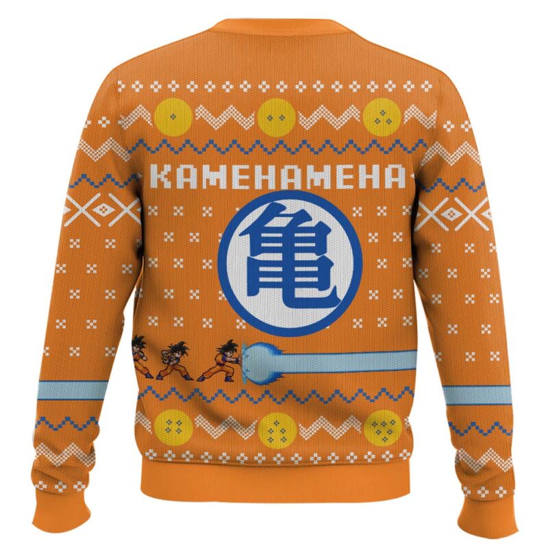 Hooktab Kamehameha Dragon Ball Ugly Christmas Sweater Hooktab Kamehameha Dragon Ball Ugly Christmas Sweater