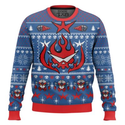 Hooktab Kamina Tengen Toppa Gurren Lagann Ugly Christmas Sweater