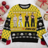 Hooktab Karate Kid vs Cobra Kai Ugly Christmas Sweater