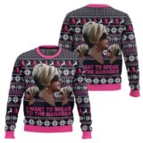 Hooktab Karen Want To Speak To Manager Meme Ugly Christmas Sweater