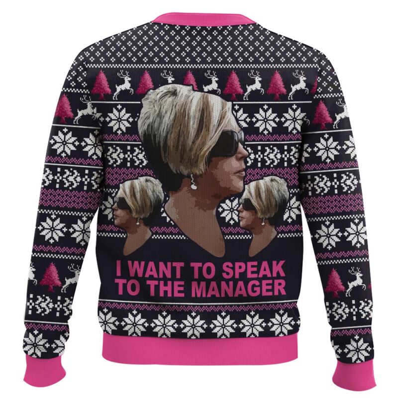Hooktab Karen Want To Speak To Manager Meme Ugly Christmas Sweater Hooktab Karen Want To Speak To Manager Meme Ugly Christmas Sweater