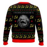 Hooktab Karl Marx "I'm Dreaming Of A Red Christmas" Ugly Christmas Sweater
