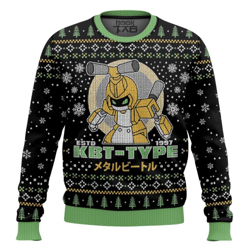 Hooktab KBT-Type Medabots 1997 Ugly Christmas Sweater