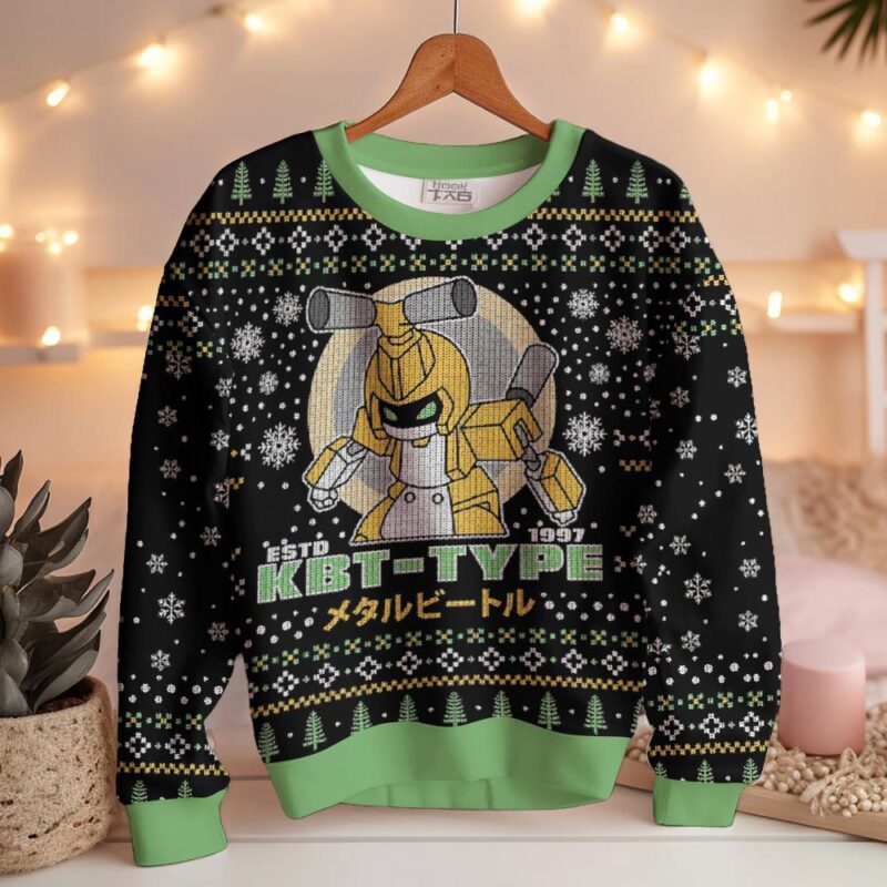 Hooktab KBT-Type Medabots 1997 Ugly Christmas Sweater Hooktab KBT-Type Medabots 1997 Ugly Christmas Sweater