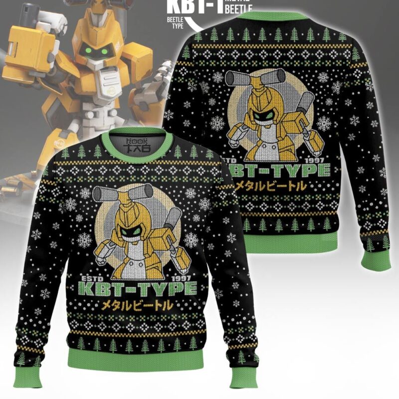 Hooktab KBT-Type Medabots 1997 Ugly Christmas Sweater Hooktab KBT-Type Medabots 1997 Ugly Christmas Sweater