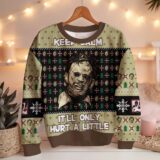 Hooktab Keep Calm The Texas Chain Saw Massacre Ugly Christmas Sweater