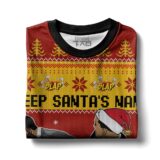 Hooktab Keep Santa's Name Out Your Mouth Smith Slaps Chris Meme Ugly Christmas Sweater