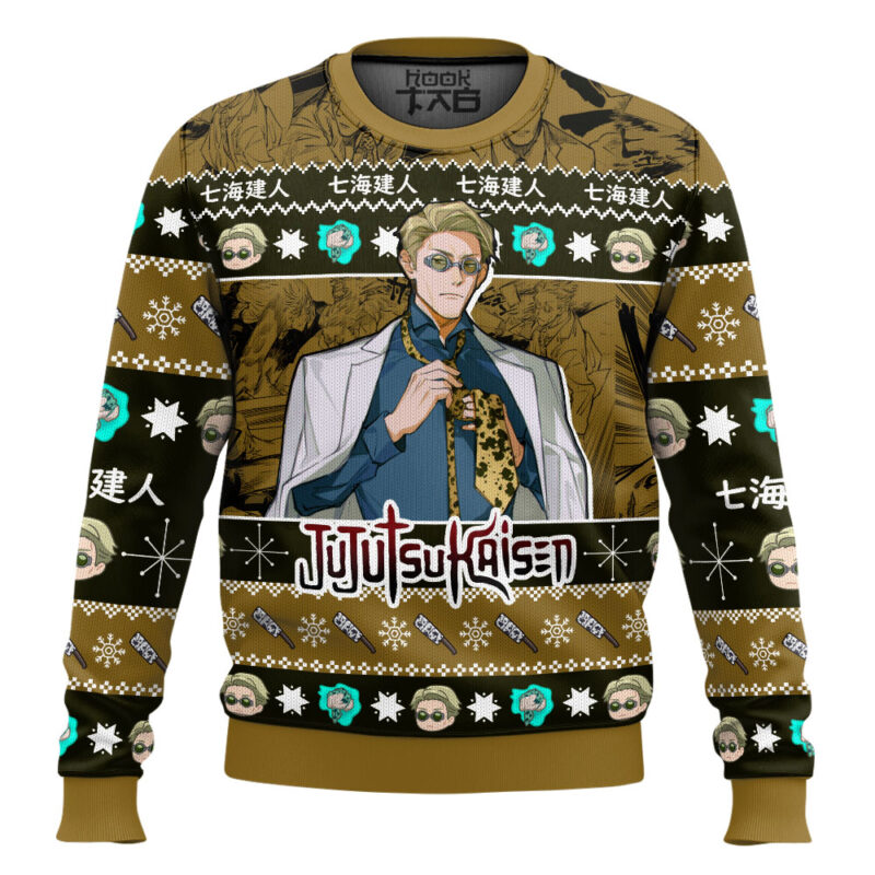 Hooktab Kento Nanami Jujutsu Kaisen Ugly Sweater