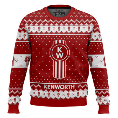 Hooktab Kenworth Semi Truck Ugly Christmas Sweater