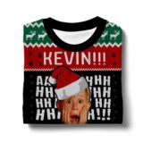 Hooktab Kevin Ahh Home Alone Ugly Christmas Sweater