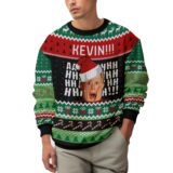 Hooktab Kevin Ahh Home Alone Ugly Christmas Sweater
