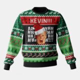 Hooktab Kevin Ahh Home Alone Ugly Christmas Sweater