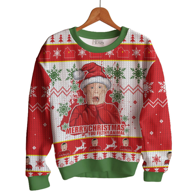 Hooktab Kevin Mccallister Home Alone Ugly Christmas Sweater Hooktab Kevin Mccallister Home Alone Ugly Christmas Sweater