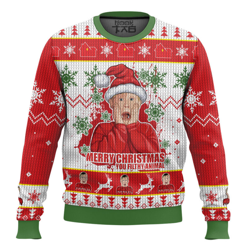 Hooktab Kevin Mccallister Home Alone Ugly Christmas Sweater