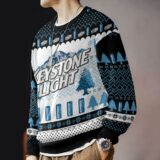 Hooktab Keystone Light Beer Ugly Christmas Sweater