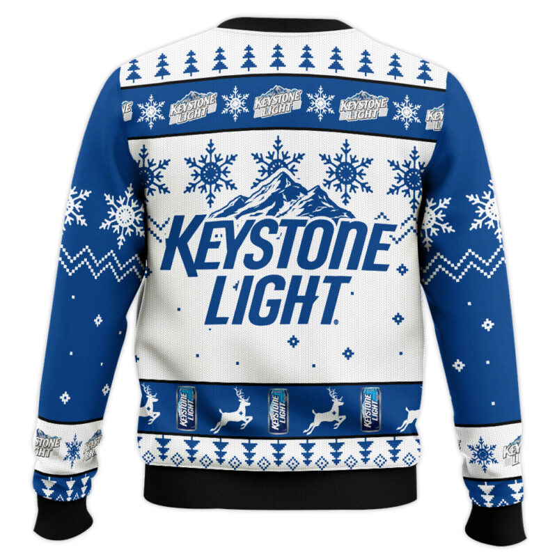 Hooktab Keystone Light Brews Ugly Christmas Sweater Hooktab Keystone Light Brews Ugly Christmas Sweater