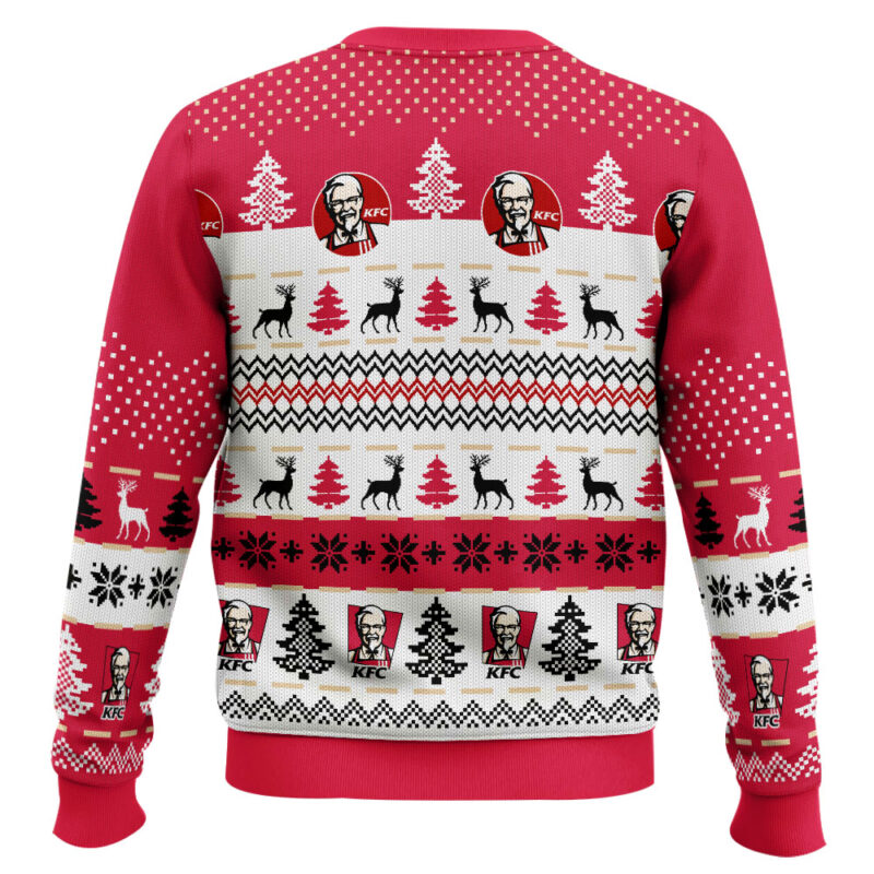 Hooktab KFC Fast Food Ugly Christmas Sweater Hooktab KFC Fast Food Ugly Christmas Sweater