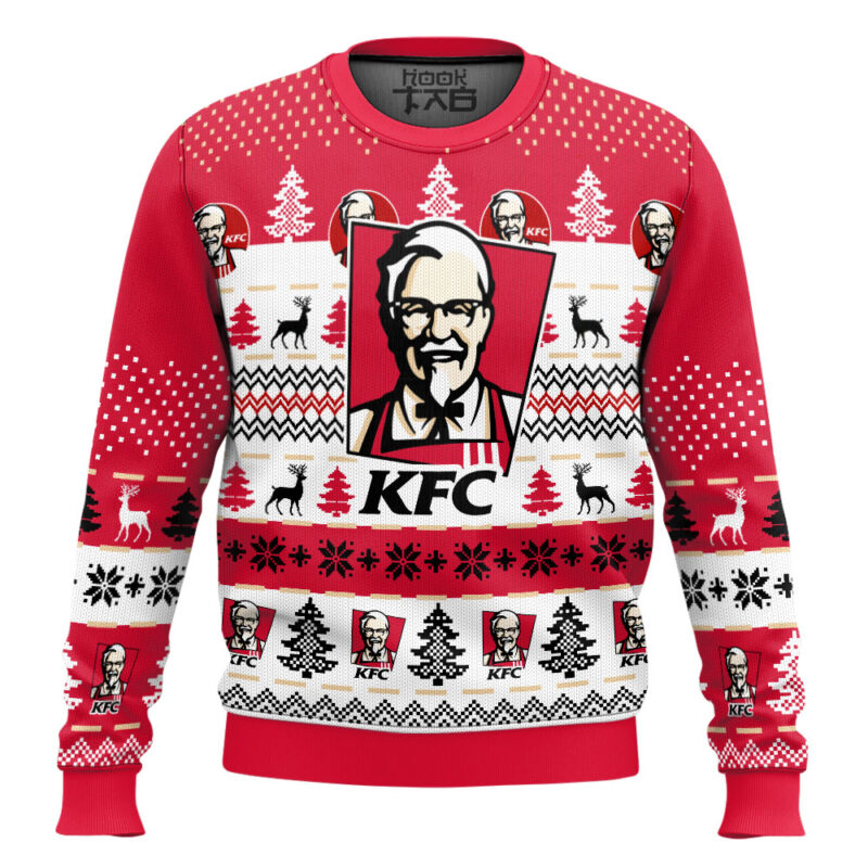 Hooktab KFC Fast Food Ugly Christmas Sweater