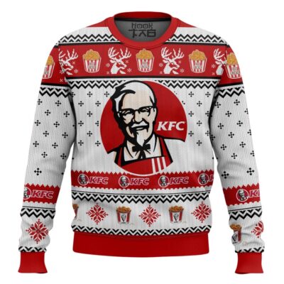Hooktab KFC Kentucky Fried Chicken Ugly Christmas Sweater