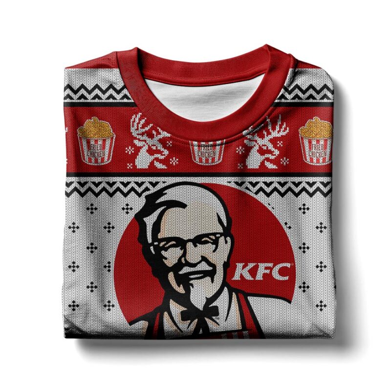 Hooktab KFC Kentucky Fried Chicken Ugly Christmas Sweater Hooktab KFC Kentucky Fried Chicken Ugly Christmas Sweater