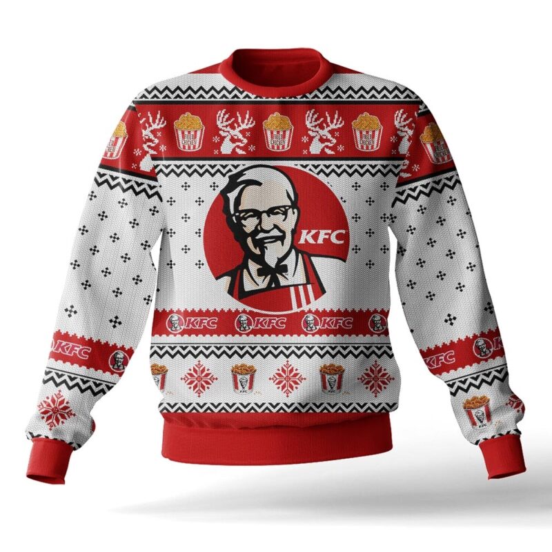 Hooktab KFC Kentucky Fried Chicken Ugly Christmas Sweater Hooktab KFC Kentucky Fried Chicken Ugly Christmas Sweater