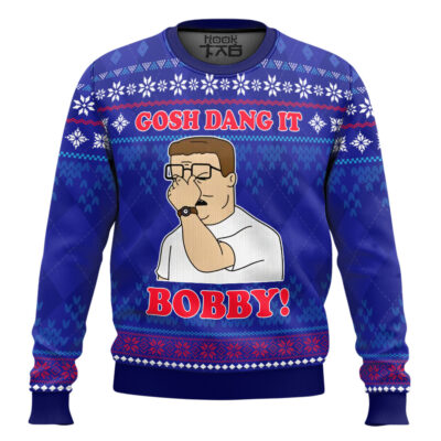 Hooktab King Of The Hill Gosh Dang It Bobby Ugly Christmas Sweater