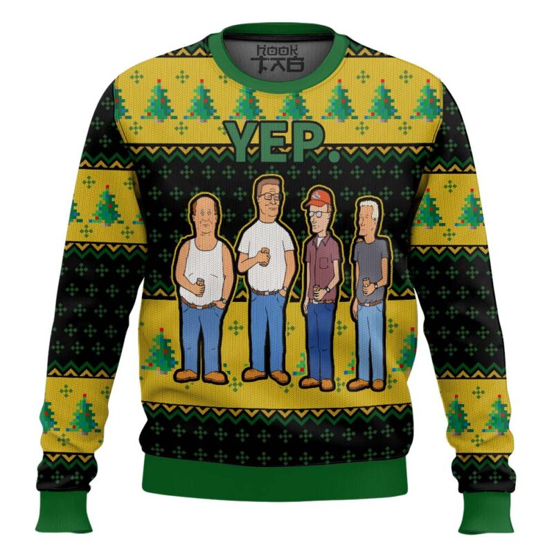 Hooktab King Of The Hill Yep Ugly Christmas Sweater