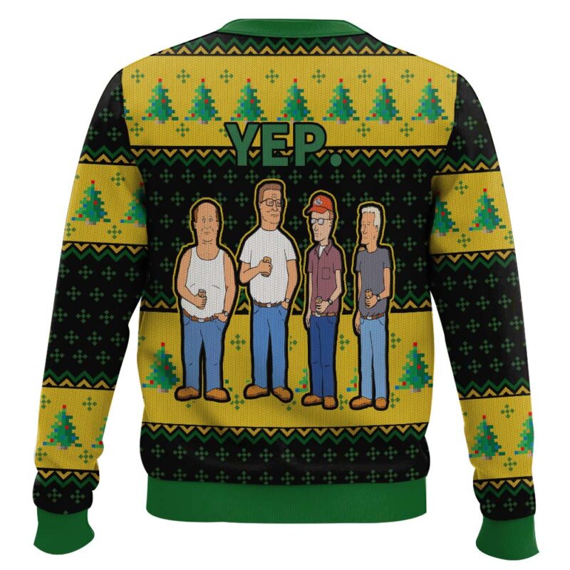 Hooktab King Of The Hill Yep Ugly Christmas Sweater Hooktab King Of The Hill Yep Ugly Christmas Sweater