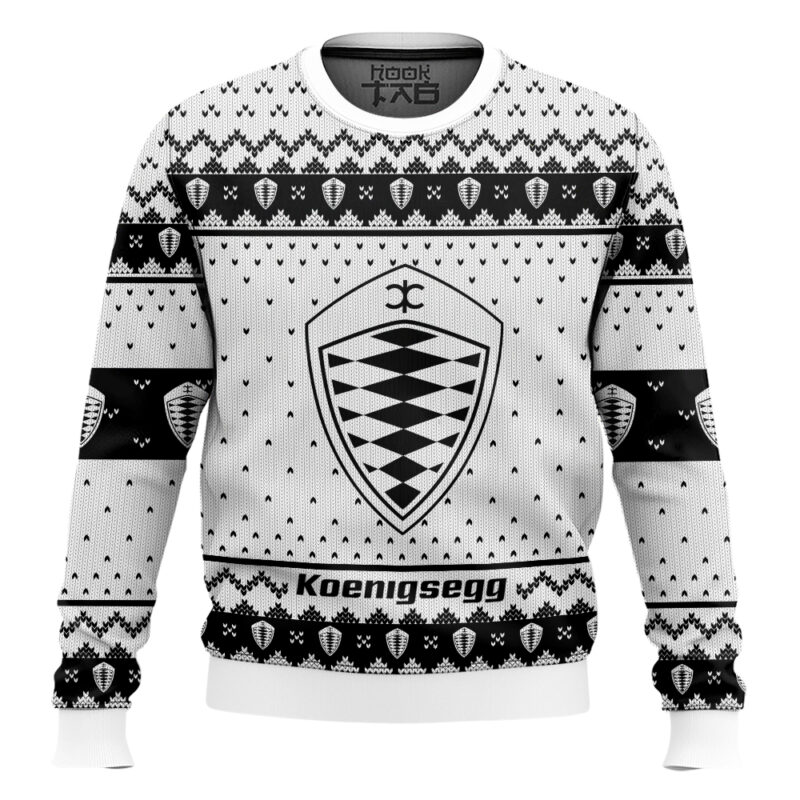 Hooktab Koenigsegg Ugly Christmas Sweater