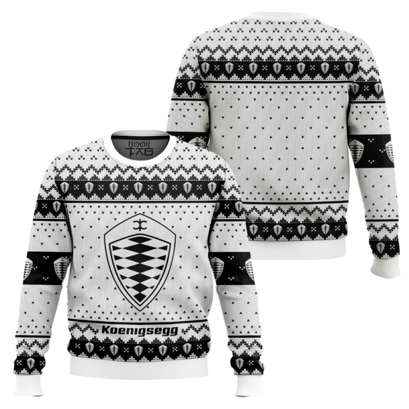 Hooktab Koenigsegg Ugly Christmas Sweater Hooktab Koenigsegg Ugly Christmas Sweater