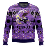 Hooktab Kokushibo Ugly Christmas Sweater