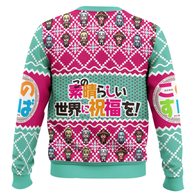 Hooktab Konosuba Characters Ugly Christmas Sweater Hooktab Konosuba Characters Ugly Christmas Sweater