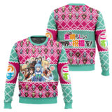 Hooktab Konosuba Characters Ugly Christmas Sweater