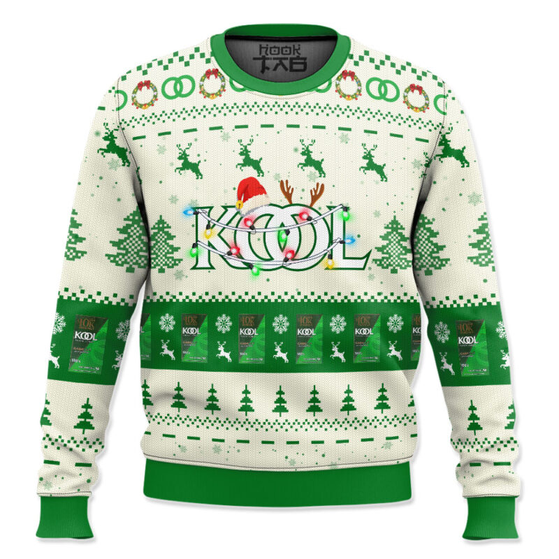 Hooktab Kool cigarettes Ugly Christmas Sweater