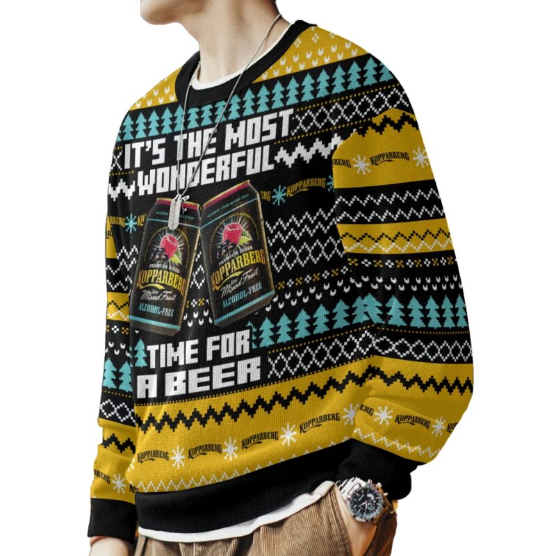Hooktab Kopparberg Swedish Cider Ugly Christmas Sweater Hooktab Kopparberg Swedish Cider Ugly Christmas Sweater