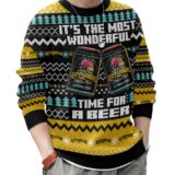 Hooktab Kopparberg Swedish Cider Ugly Christmas Sweater
