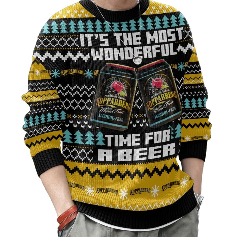 Hooktab Kopparberg Swedish Cider Ugly Christmas Sweater Hooktab Kopparberg Swedish Cider Ugly Christmas Sweater