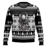 Hooktab Kraken Black Spiced Rum Ugly Christmas Sweater