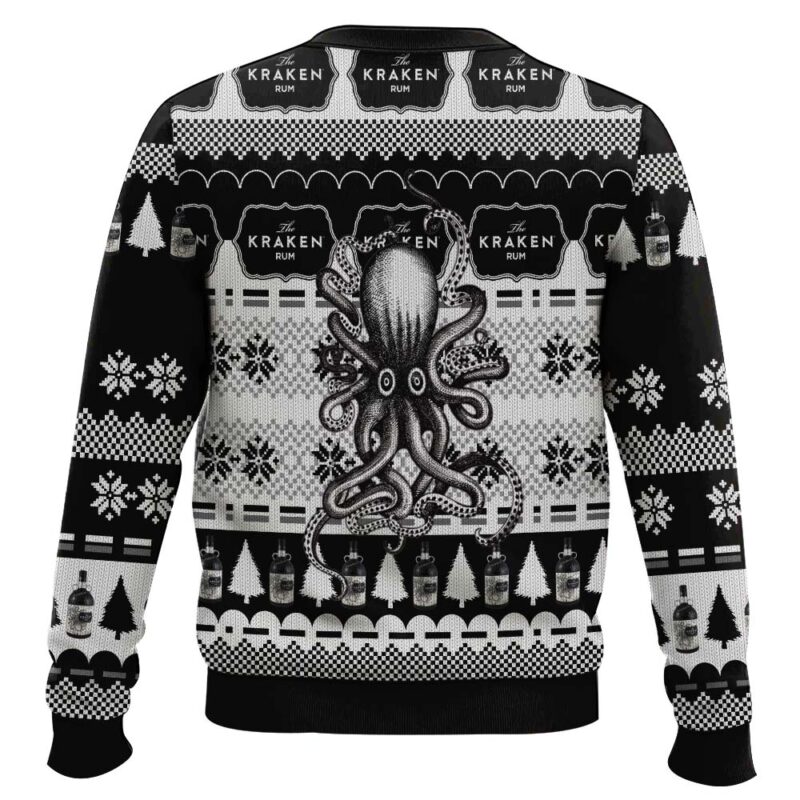 Hooktab Kraken Black Spiced Rum Ugly Christmas Sweater Hooktab Kraken Black Spiced Rum Ugly Christmas Sweater