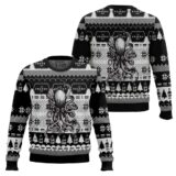 Hooktab Kraken Black Spiced Rum Ugly Christmas Sweater