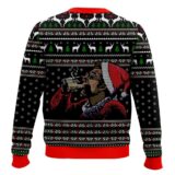 Hooktab Kramer Here’s To Feeling Merry All The Time Seinfeld Ugly Christmas Sweater