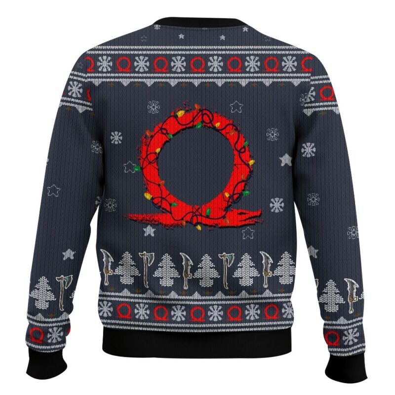 Hooktab Kratos Merry Xmas Boy God Of War Ugly Christmas Sweater Hooktab Kratos Merry Xmas Boy God Of War Ugly Christmas Sweater