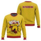 Hooktab Krillin One Punched Man Dragon Ball Ugly Christmas Sweater