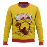 Hooktab Krillin One Punched Man Dragon Ball Ugly Christmas Sweater