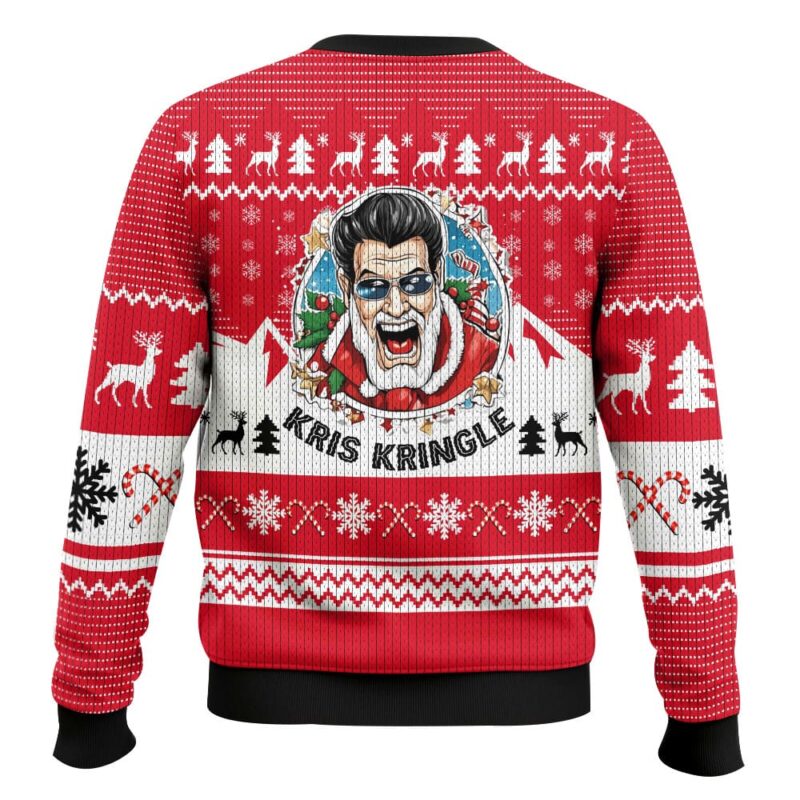 Hooktab Kris Kringle Miracle On 34th Street Ugly Christmas Sweater Hooktab Kris Kringle Miracle On 34th Street Ugly Christmas Sweater