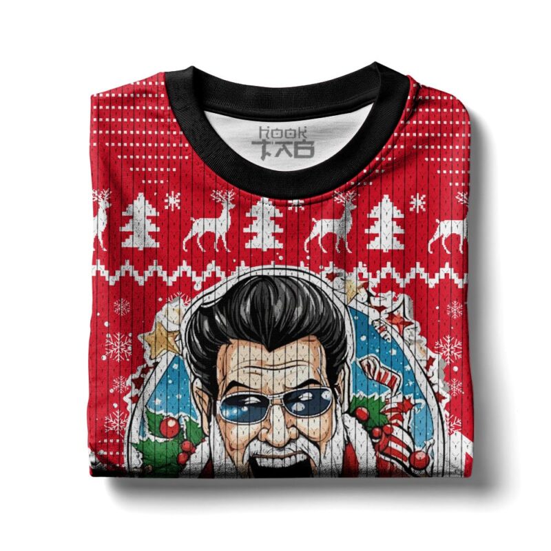 Hooktab Kris Kringle Miracle On 34th Street Ugly Christmas Sweater Hooktab Kris Kringle Miracle On 34th Street Ugly Christmas Sweater