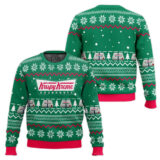 Hooktab Krispy Kreme Ugly Christmas Sweater