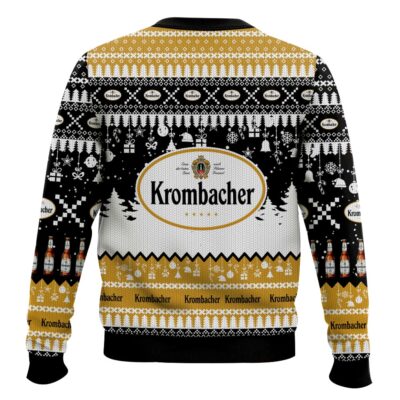 Hooktab Krombacher German Beer Ugly Christmas Sweater